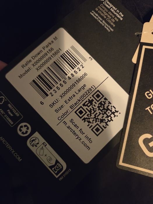 Arcteryx Ralle Down Parka mărimea XL