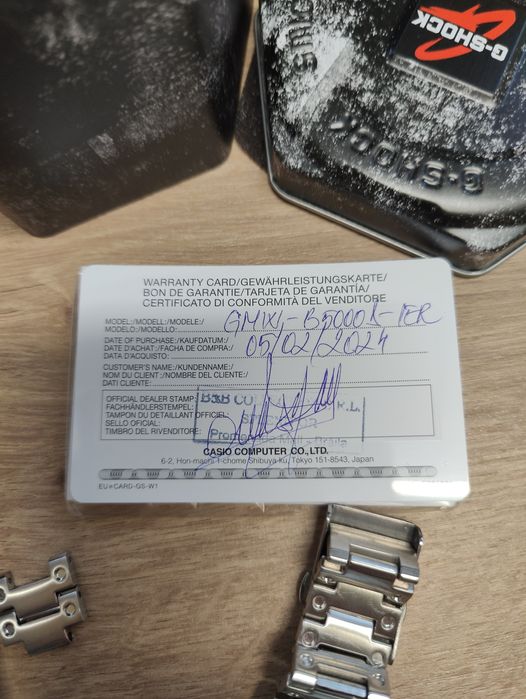 Ceas Casio G-Shock GMW-B5000D-1ER full metal, made in Japan