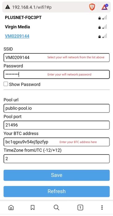 NerdMiner Bitcoin Nerd Miner T Display S3 LCD 1,9"