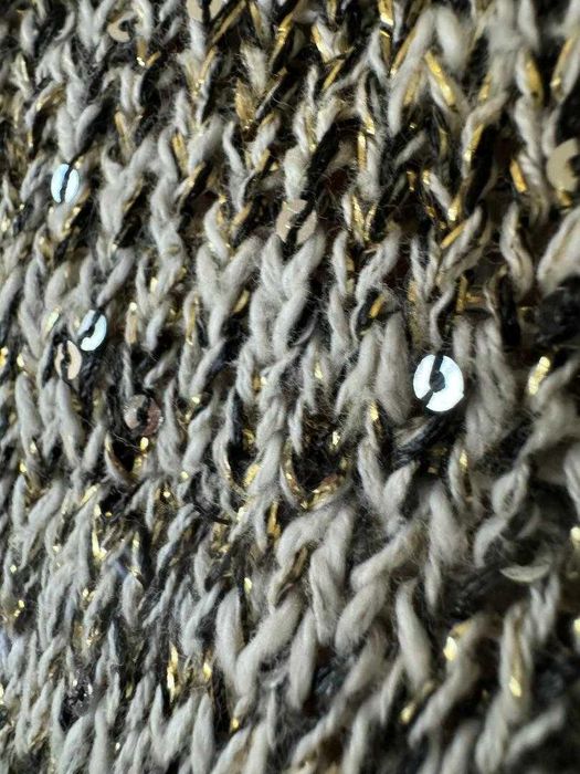 Pulover cu paiete si fir auriu_Reserved_marime L