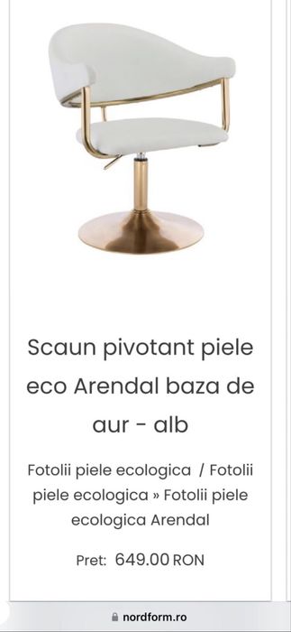 4 scaune piele ECO