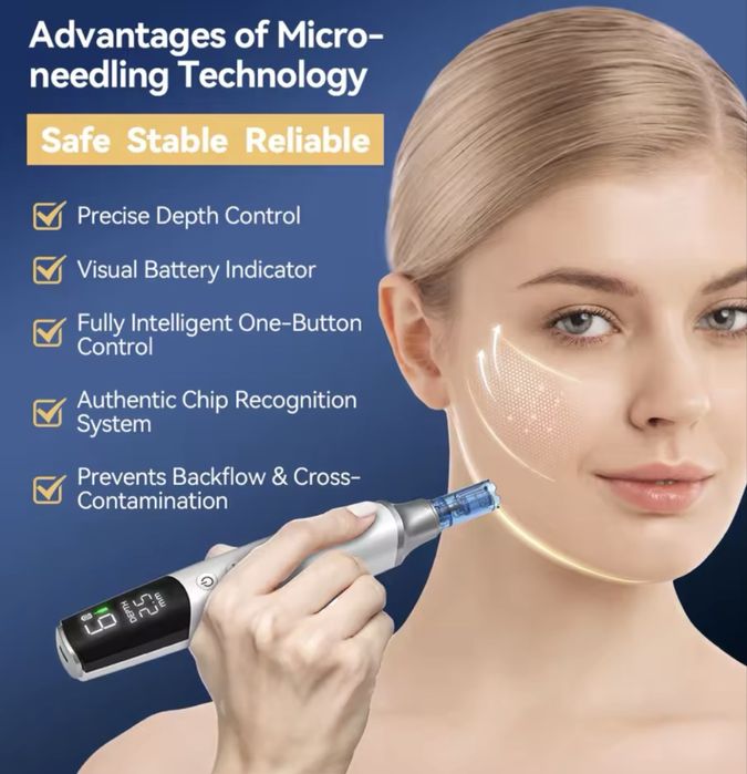 Dr. Pen M9 – Професионален безжичен дерма пен с LCD дисплей