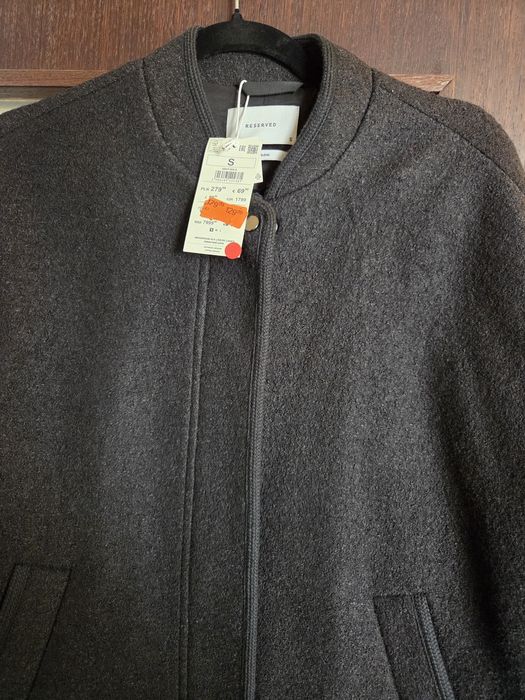Jachetă Reserved Premium cu lana, mar M-L, noua cu eticheta