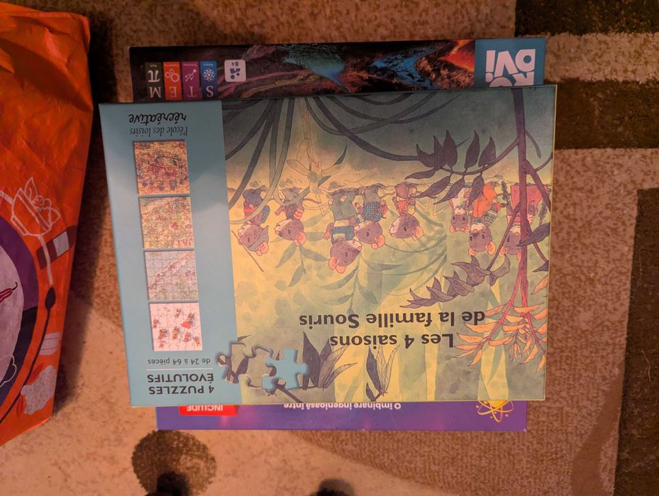 Set jucării copii, masinute + puzzle-uri educative – stare perfecta