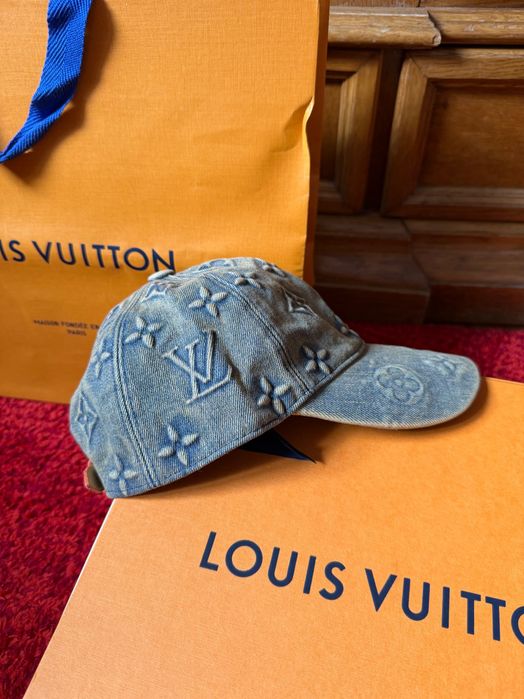 Sapca originala Louis Vuitton Monogram Washed Denim