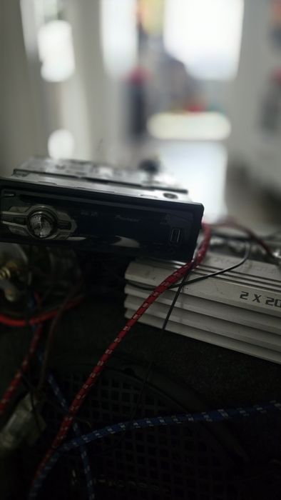 Vânt subwoofer pioneer + Casetofon   pioneer cu usb