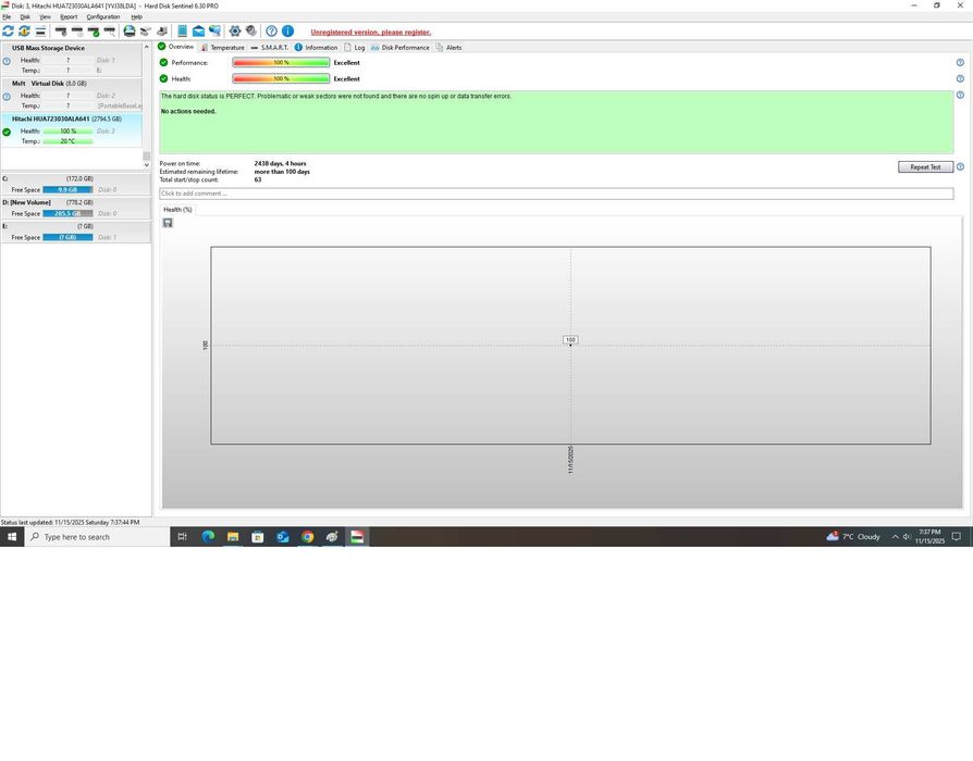 HDD Hitachi Ultrastar 7K3000 3TB 0B26311 ( se vand minim la comanda de 10 bucati )