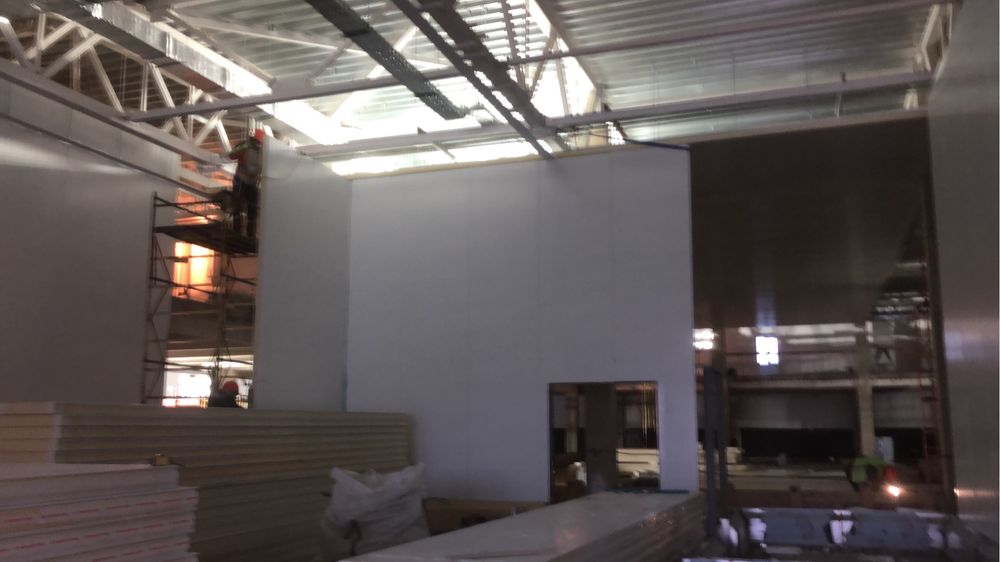 Монтаж Сэндвич панелей