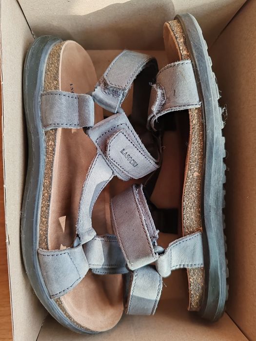 Детски кожени сандали