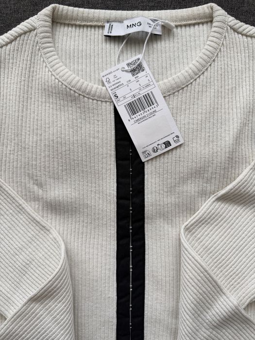 Cardigan din bumbac cu închidere în contrast – Mango