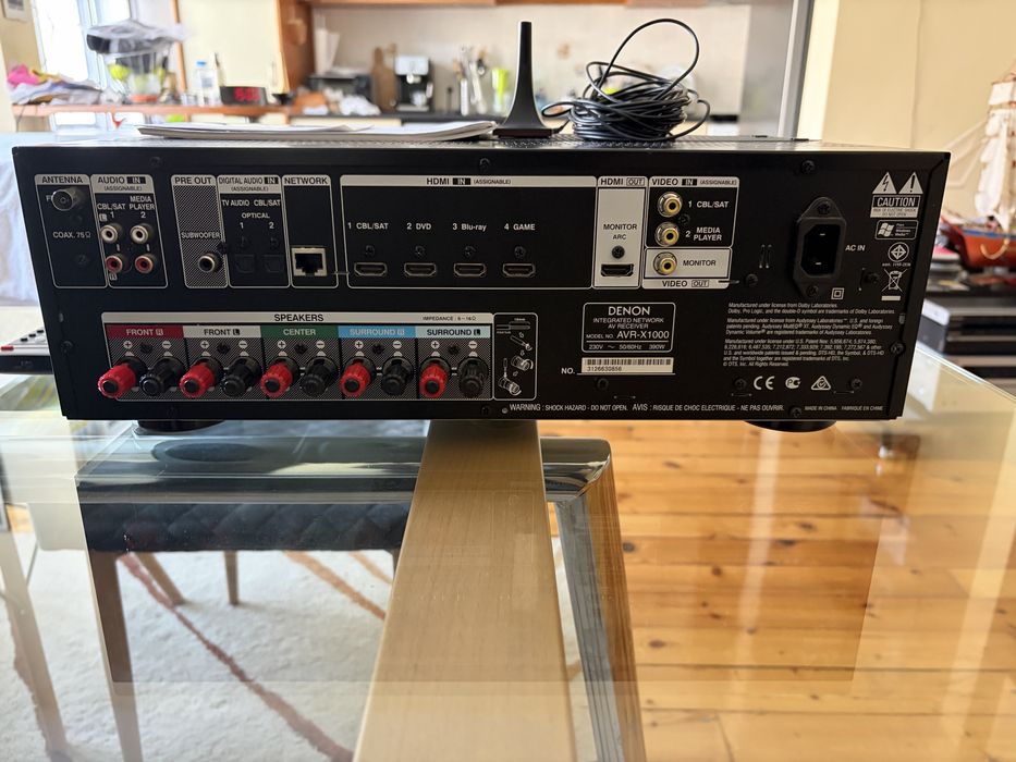 Ресивър Denon AVR-1000 плюс Колони за Home cinema