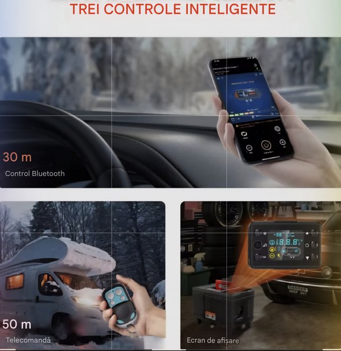 Incalzitor Aer Diesel 5-8KW/12Vcc Silentios Compact Fiabil