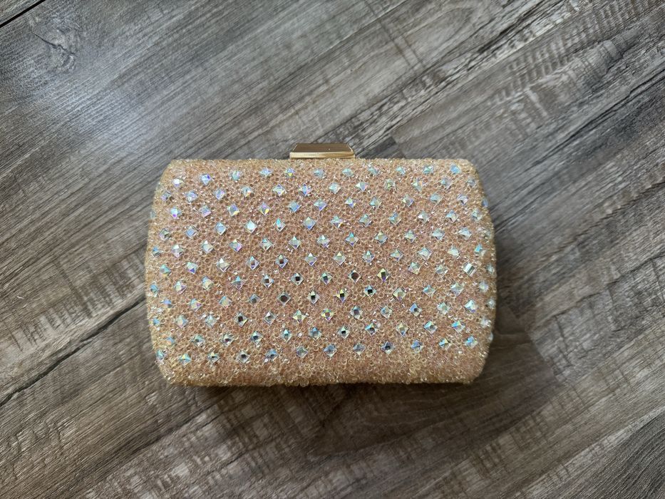 Розова бална чанта