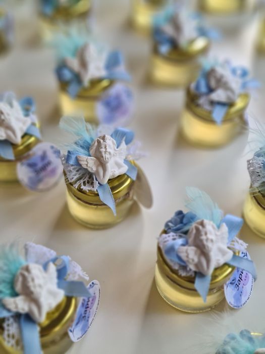 Бурканче с мед,подарък за гости