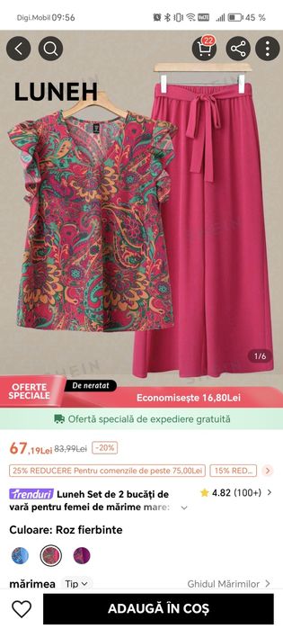 Vând set 2 piese mărimea 4xl
