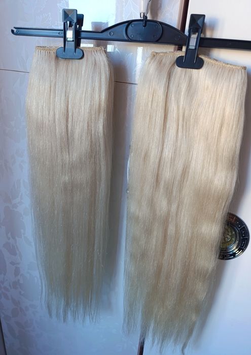 Естествена руса коса за удължаване 130 гр.