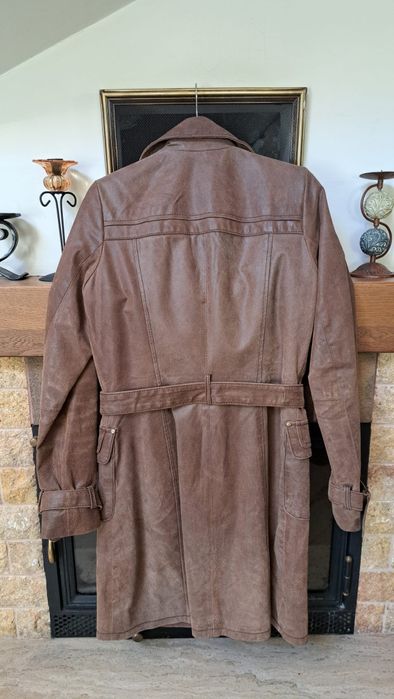 Geaca lungă din piele, damă