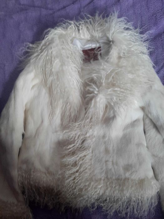 Шуба кроличья женская