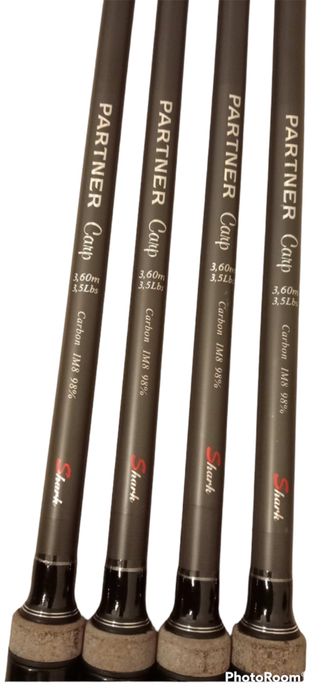 Set 4 lansete Crap Eastshark Partner 3.6 din 3 tronsoane,