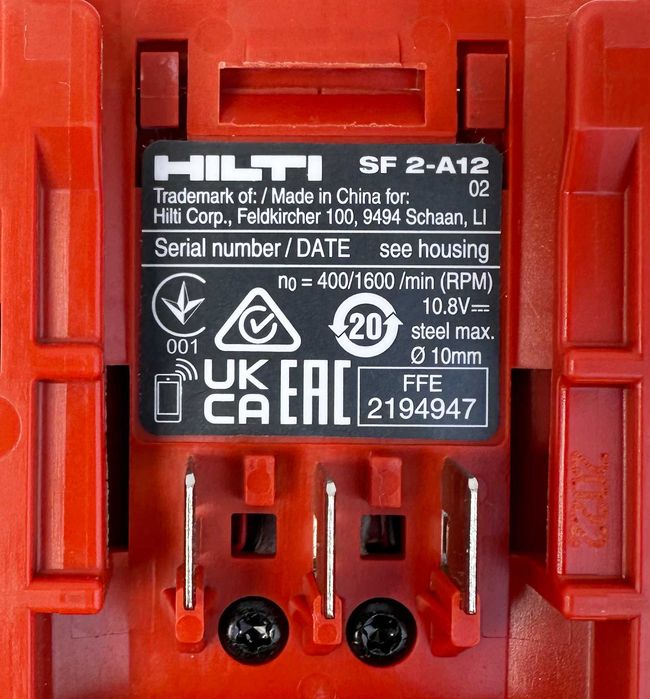 Hilti SF 2-A12 Винтоверт и Hilti SiD 2-A12 импакт драйв 2x12V 2.6Ah