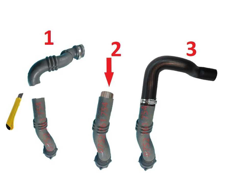 8200551943 Furtun Intercooler Laguna 3 2.0 DCI (Kit reparatie)