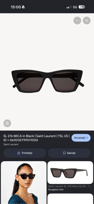 Vand ochelari de soare yves saint laurent Mica