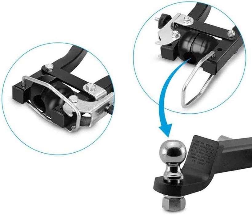 Вело стойка за багажник на автомобил с теглич - 3 велосипеда.