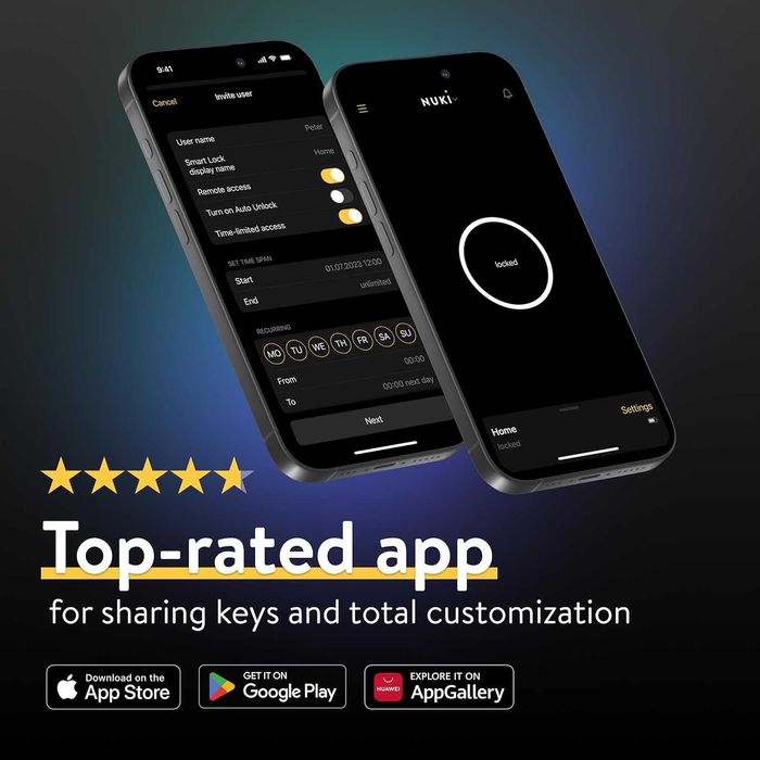 Умна брава Nuki Smart Lock Go 2025 Matter WiFi без ключ