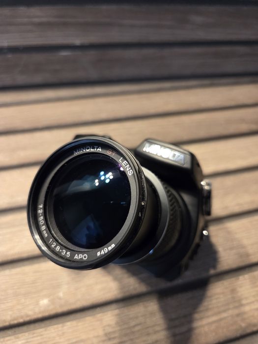 Minolta DiMAGE A1 5MP – aparat foto digital vintage anul 2003, colecție, 100% funcțional