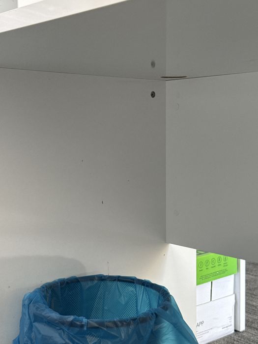 Birou alb modern x2 (77 cm latime 1,76 diagonala )