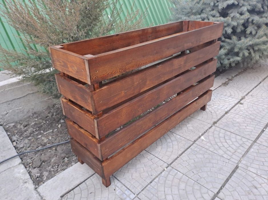 кашпо для цветов из дерева