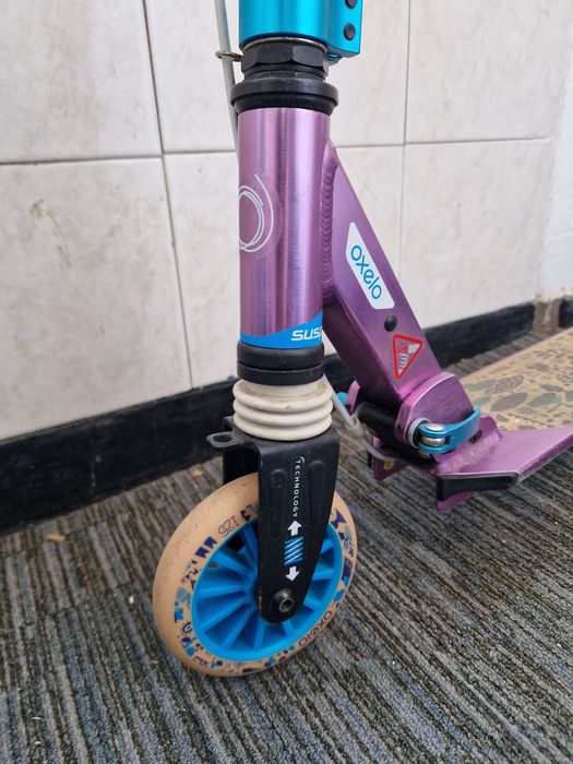 Trotineta Oxelo Scooter mid 5 purple/white