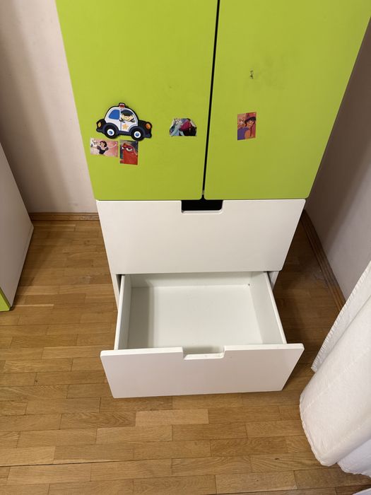 Dulap copii alb/verde