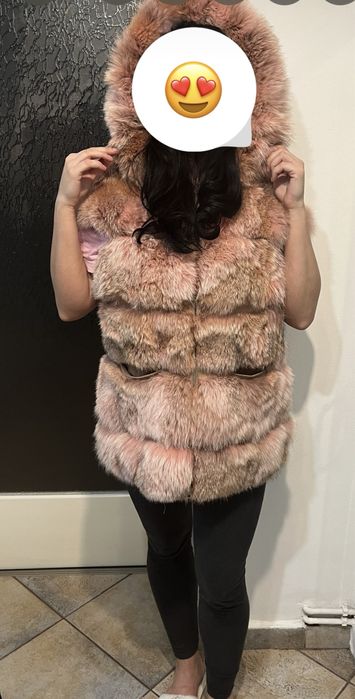 Oferta Vesta blana naturala de vulpe