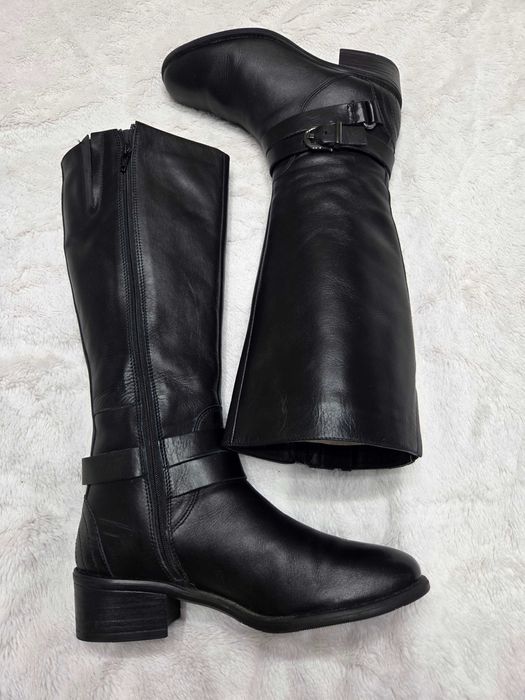 Cizme piele naturala marimea 39 negre – 5th Avenue