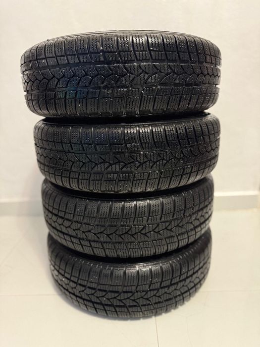 Set 4 roti Dacia Logan jante de tabla r15 4x100 + anvelope all season M+S 185/65 R15 stare ca noi