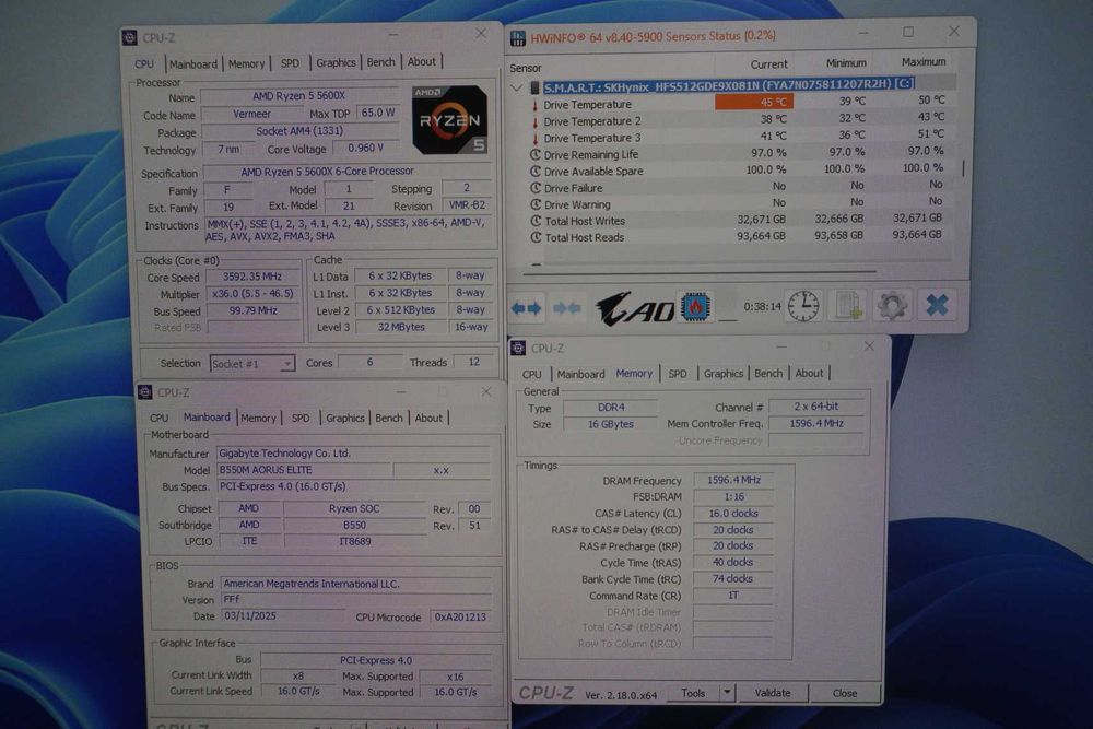 Gaming PC Ryzen 5600X/RX 6700XT/16GB DDR4/B550M/512GB/650W Вкл.ДДС