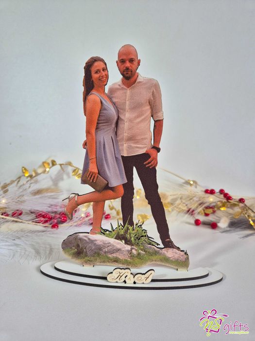 3D дървена статуетка