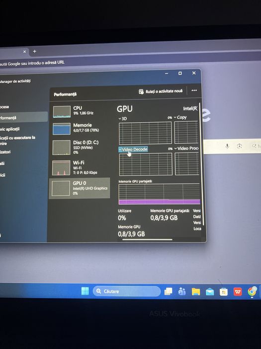 Vand laptop asus vivobook nou