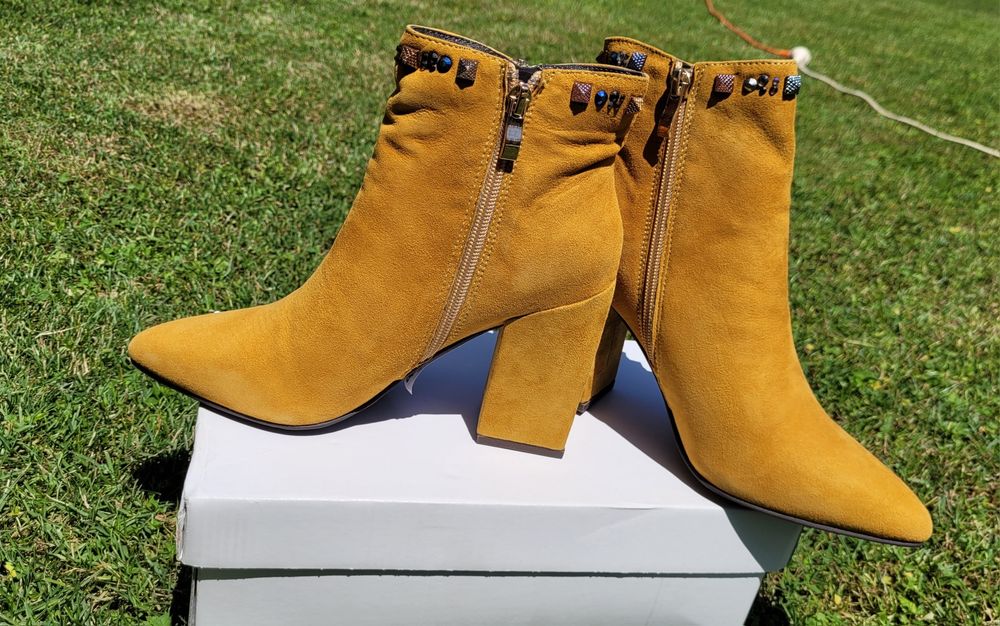 Botine, Alma en Pena, noi, piele naturală, marimea 37