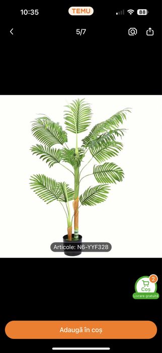 Palmier artificial 180cm la comnda