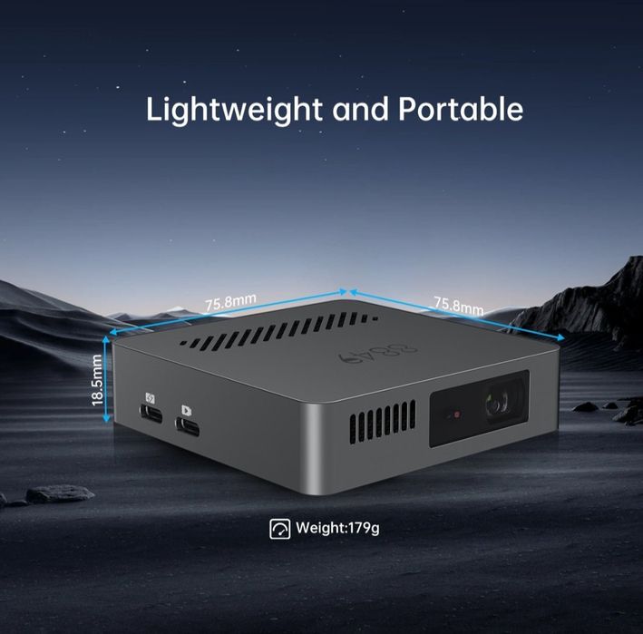 Videoproiector Ultra Portabil 8849 Mars, Smart, Full HD, Auto-Focus