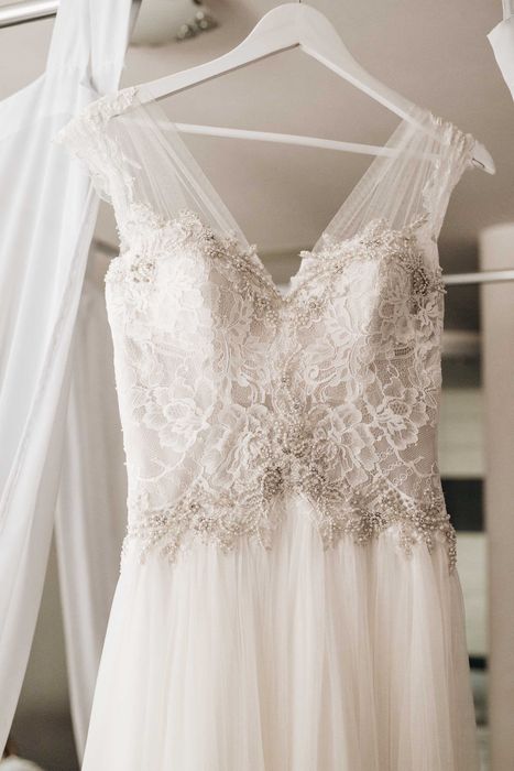 Rochie de mireasa Ella/ Le Papillon by Modeca, 36/S + 2 bucati voal