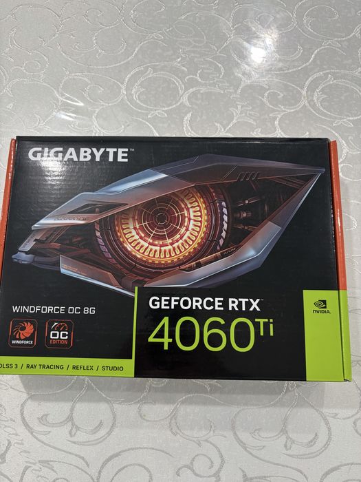 Продам видеокарту Gigabyte GeForce RTX 4060 Ti Windforce OC 8GB.