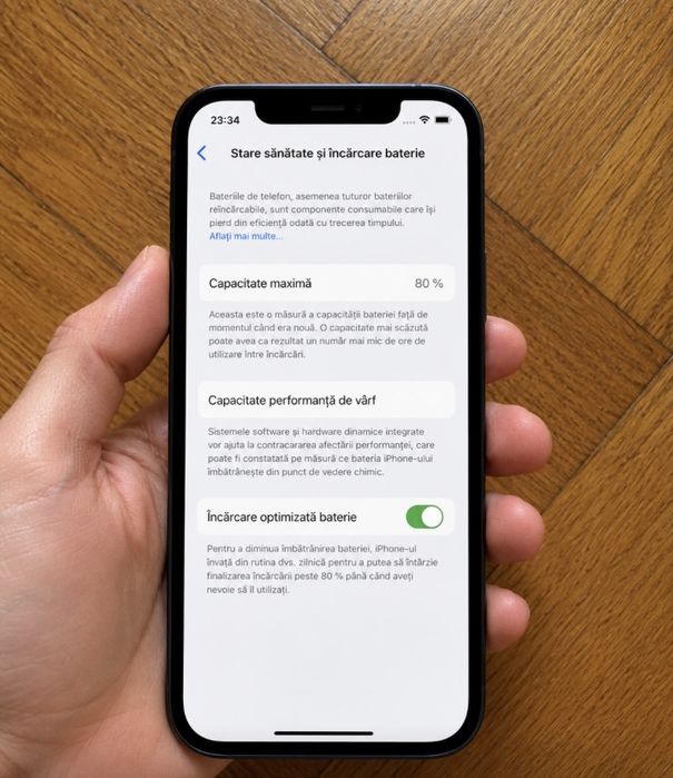 Telefon Iphone 12 Blue Impecabil ca Nou Fullbox 64GB 5G Trimit Schimb Pret fix