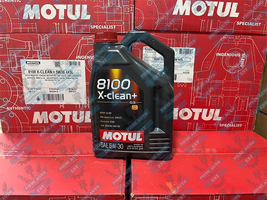 Ulei Motul 8100 xclean+ 5w30 5l Audi, VW, Seat, Skoda, BMW, Mercedes
