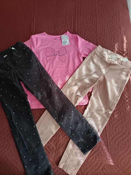 Лот за момиче р. 122 и 128