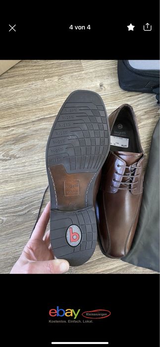 Pantofi din piele noi marimea 42 Bugatti