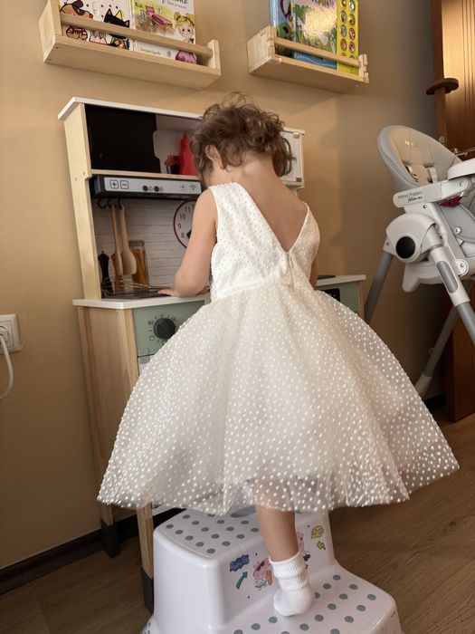 Марков комплект за кръщене (рокля Petite Fleur) 92-98см