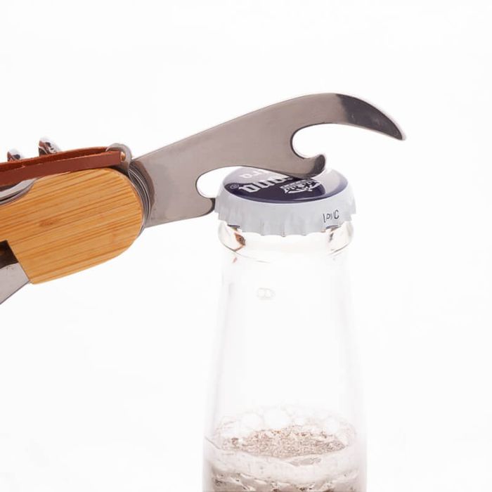 Сгъваеми прибори, джобен нож, мултифункционален с дървена дръжка